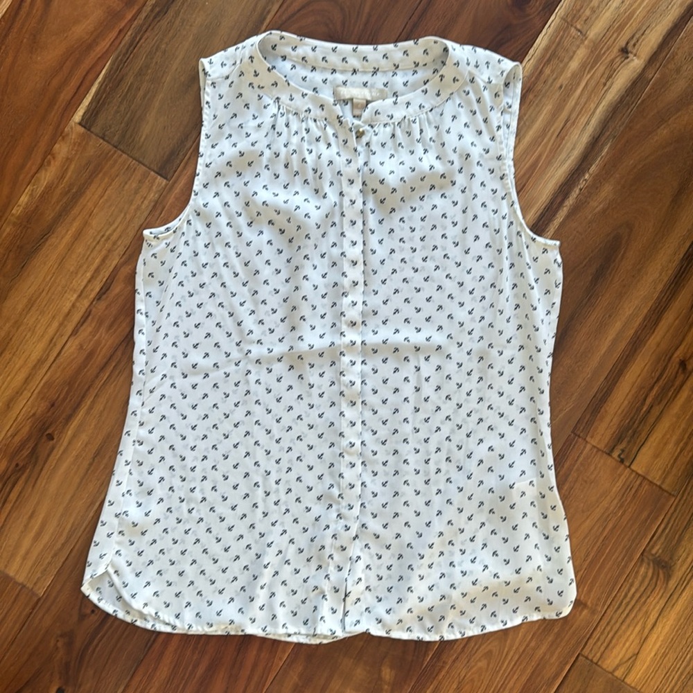 Banana Republic anchor print blouse